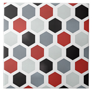 Carreau Motif Hexagon d'Art Moderne