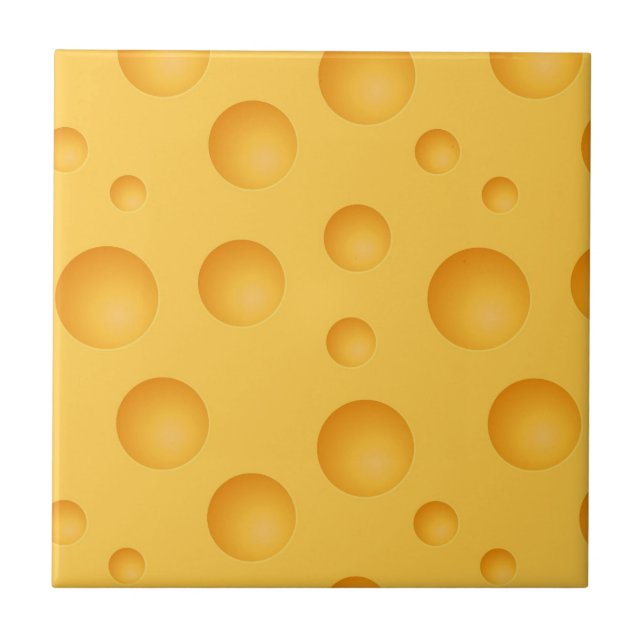 Carreau Motif jaune de fromage (Devant)