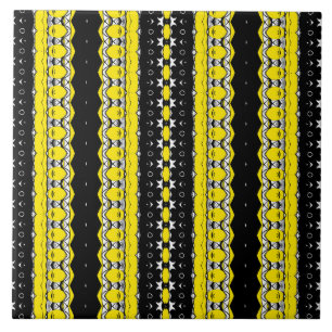 Carreau Motif jaune et noir