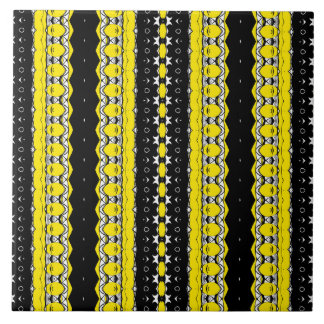 Carreau Motif jaune et noir