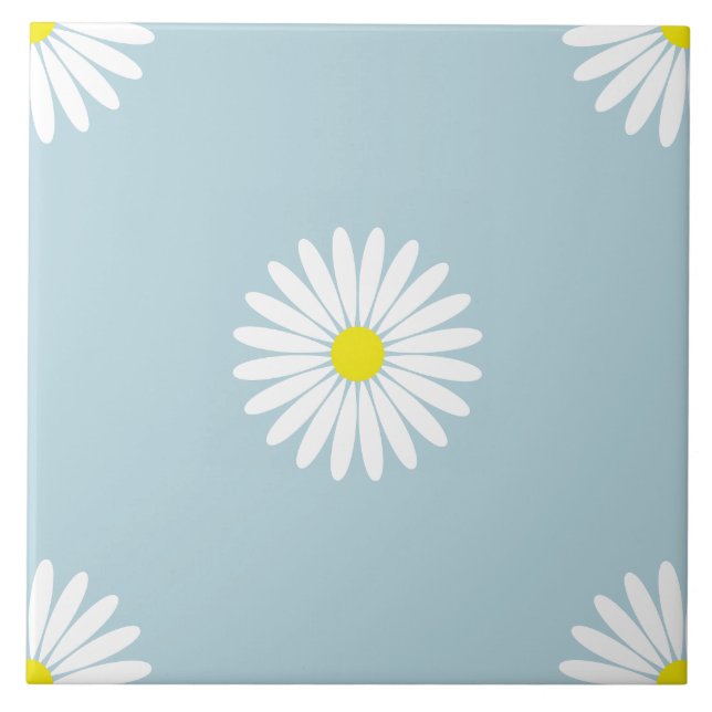 Carreau Motif Lg Illustrative sur bleu pâle (Devant)