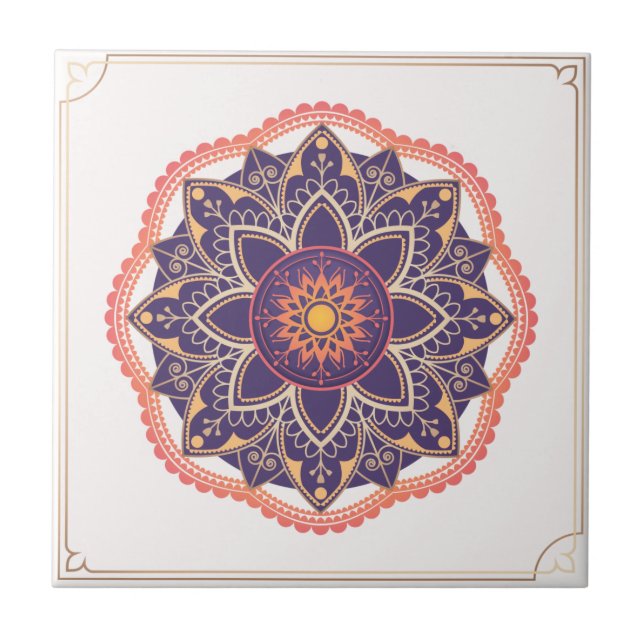 Carreau Motif Mandala/Carrelage marocain (Devant)