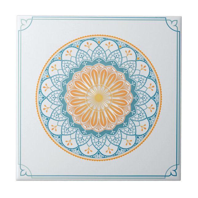 Carreau Motif Mandala/Carrelage marocain (Devant)