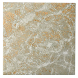 Carreau Motif Marbre Doré 