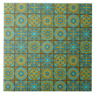 Carreau Motif marocain vert et marron élégant