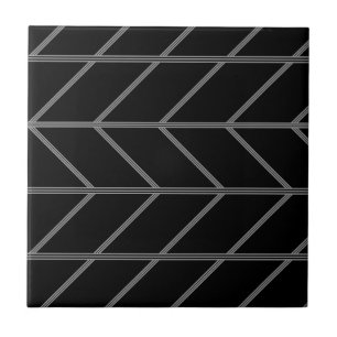 Carreau Motif masculin noir et gris de bande de roulement