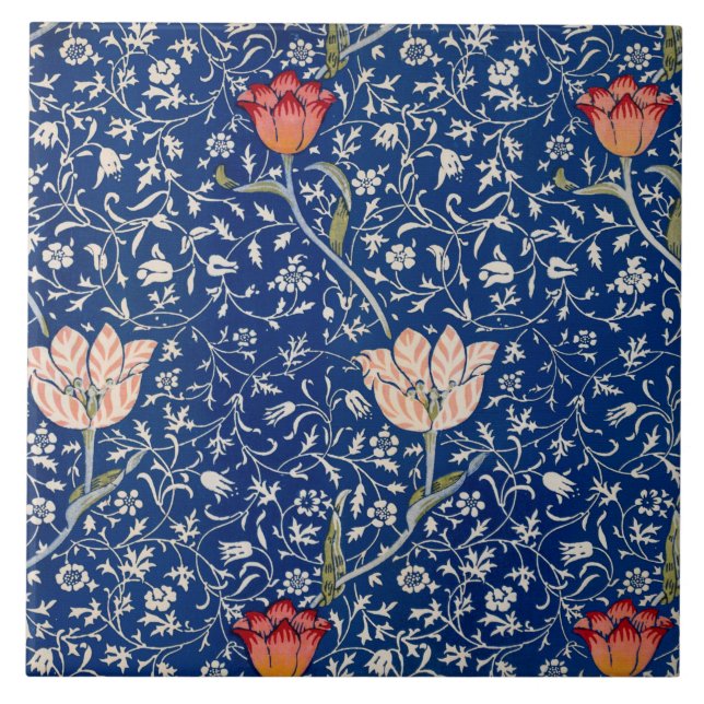 Carreau Motif Medway (par William Morris) (Devant)