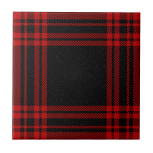 Carreau Motif Menzies Clan Chasse Tartan Plaid
