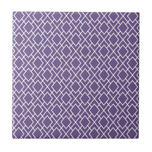 Carreau Motif moderne élégant violet diamant