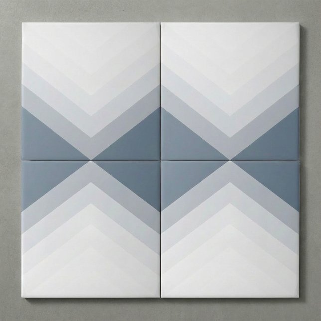 Carreau Motif moderne et audacieux, triangle (Modern and bold, triangle pattern ceramic tile.)