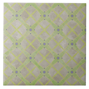 Carreau Motif moderne urbain vert, beige et bleu