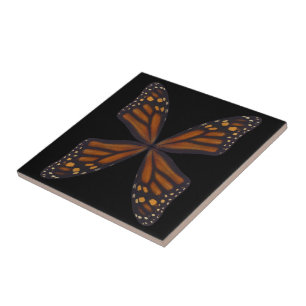 Carreau Motif Monarch Butterfly Wings