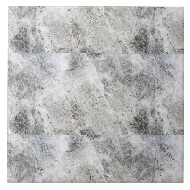 Carreau Motif noir de charbon et de Marbre blanc (Devant)