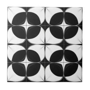 Carreau Motif noir et blanc Abstrait