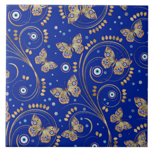 Carreau Motif oculaire du papillon d'or