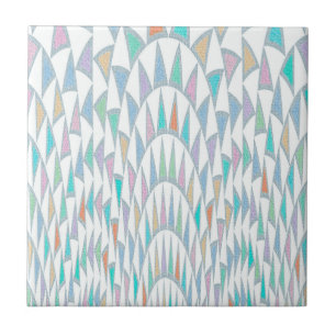 Carreau Motif pastel de triangles déformés