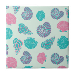 Carreau Motif Pastel Seashell 1