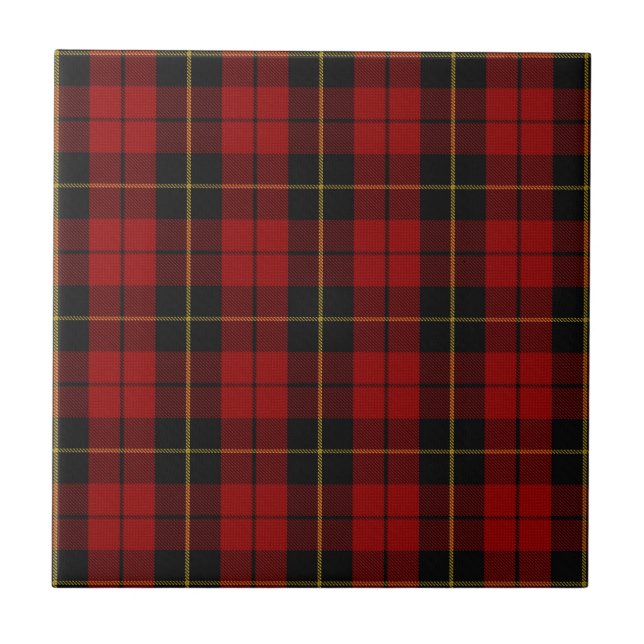 Carreau Motif Plaid Tartan de Wallace Clan (Devant)