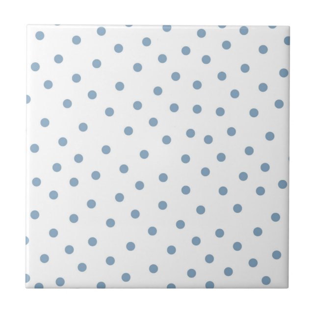 Carreau Motif Polkadot bleu (Devant)