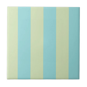 Carreau Motif rayé pastel doux - Citron Crème & Bernicle 