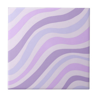 Carreau Motif rayures ondulées violettes Chic Rétro Y2K