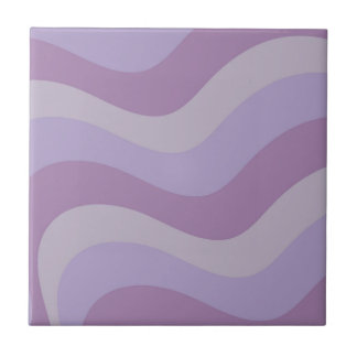 Carreau Motif rayures ondulées violettes Chic Rétro Y2K
