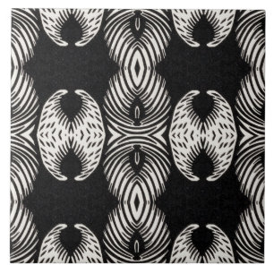 Carreau Motif répétitif noir et blanc sans joint #10