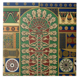 Carreau Motif rétro assyrien