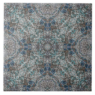Carreau Motif romantique noble marocain de mandala