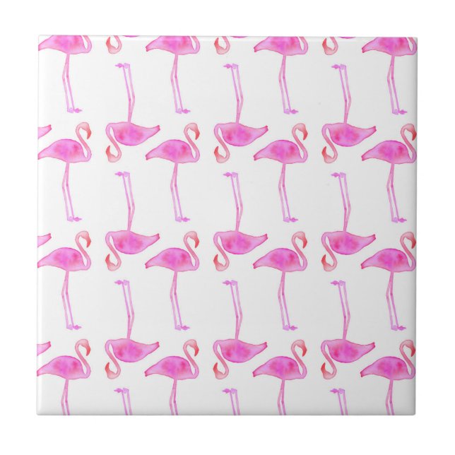 Carreau Motif rose de Flamant rose (Devant)