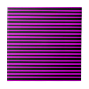 Carreau Motif rose noir rayures