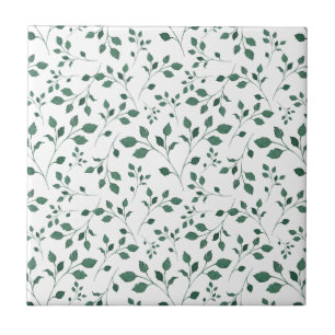 Carreau Motif sans couture floral dispersé d'aquarelle