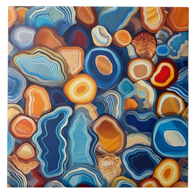 Carreau Motif sans fin Géode Agate (Devant)