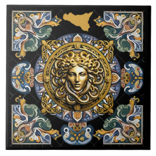 Carreau Motif sicilien de Sicile