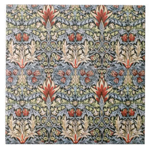 Carreau Motif Snakeshead (par William Morris)