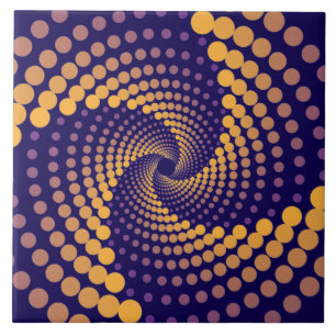 Carreau Motif spiral Vortex