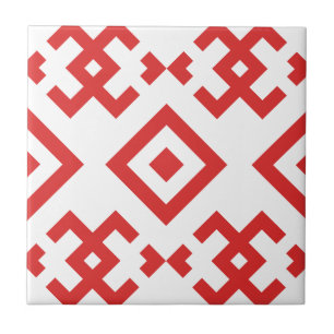 Carreau Motif symétrique géométrique traditionnel d'inspir