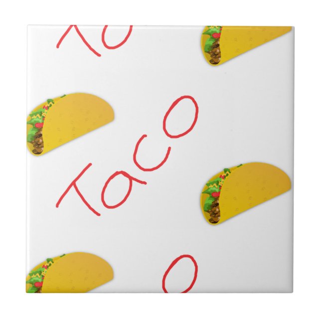 Carreau motif Taco le (Devant)