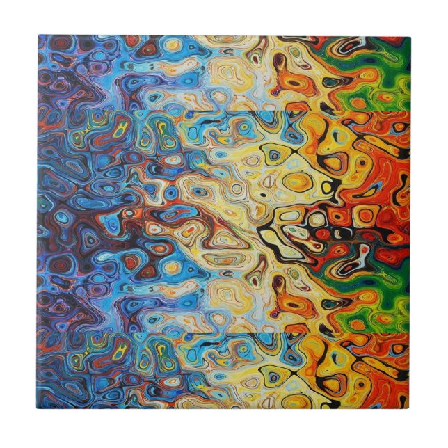 Carreau Motif texturé Abstrait (Devant)