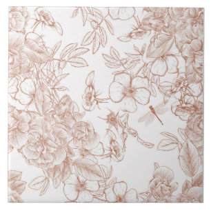 Carreau Motif Toile-De-Jouy 