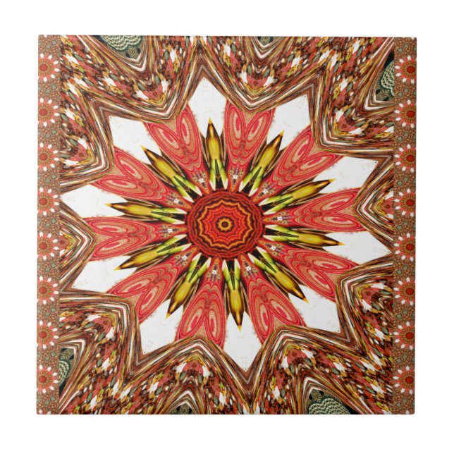 Carreau Motif traditionnel d'Asie africaine (Devant)