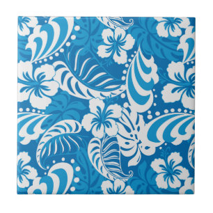 Carreau Motif tropical de ketmie