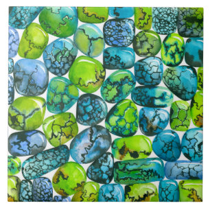 Carreau Motif turquoise