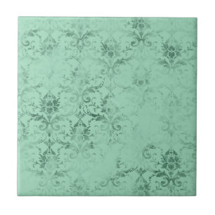 Carreau Motif vert vintage Sage