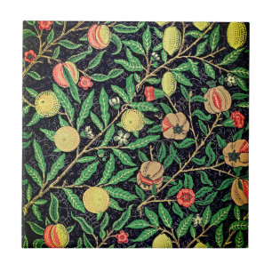 Carreau Motif vintage de fruits par William Morris