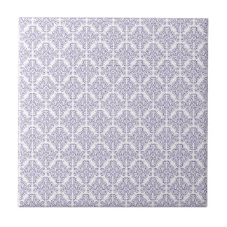 Carreau Motif vintage mauve-foncé de damassé