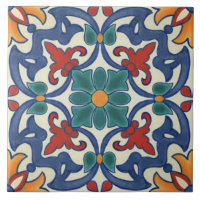 Motif vintage portugais Azulejos