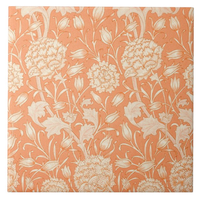 Carreau Motif Wild Tulip (par William Morris) (Devant)