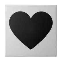 Motif Y2K Cœur Rétro Gris Noir