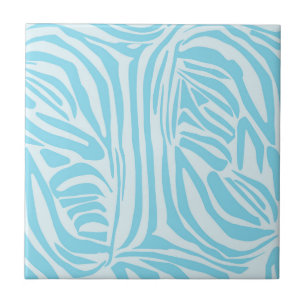 Carreau Motif Zèbre Bleu